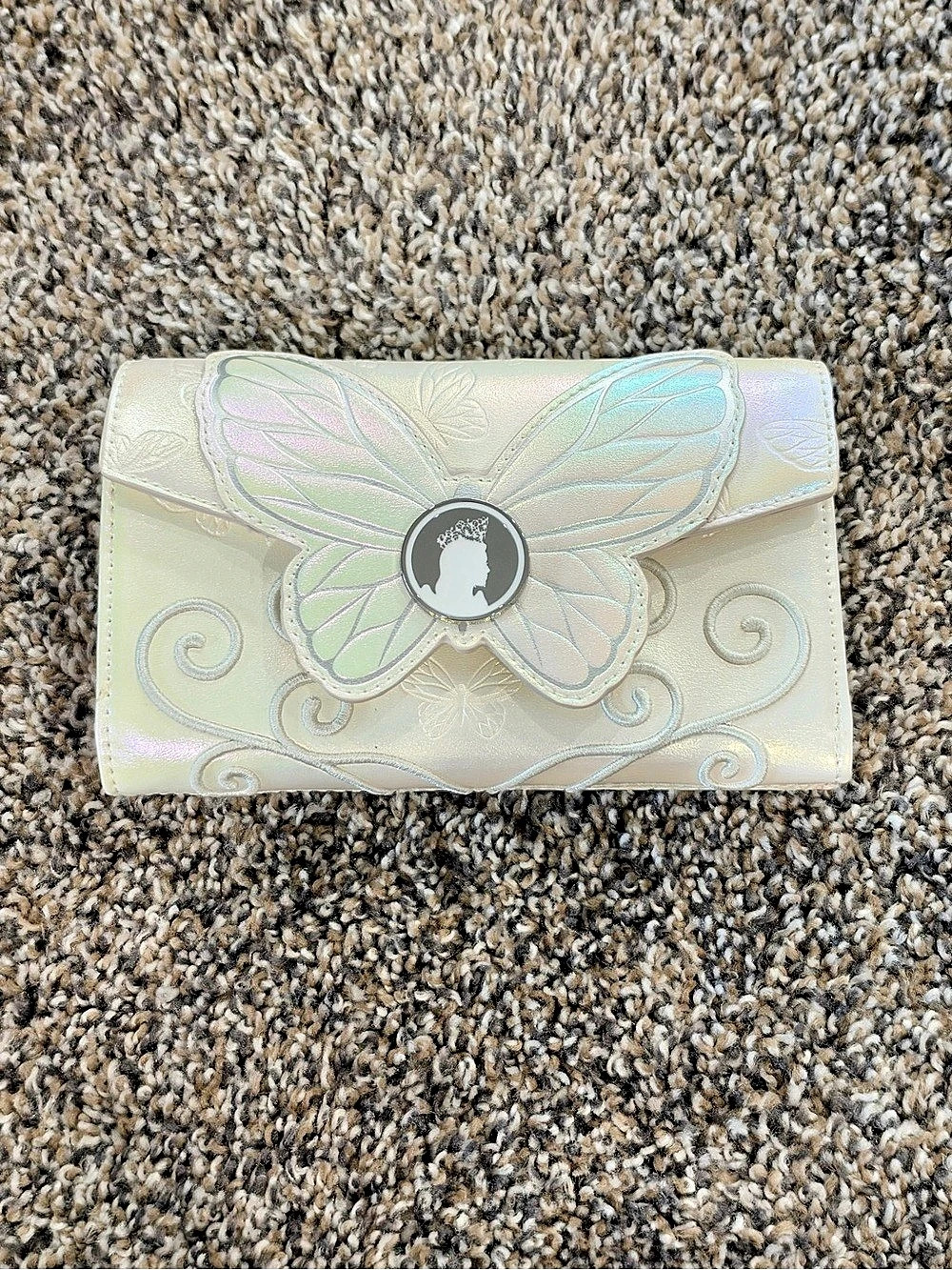 Loungefly Wicked: For Good Glinda Butterfly Wallet White & Green